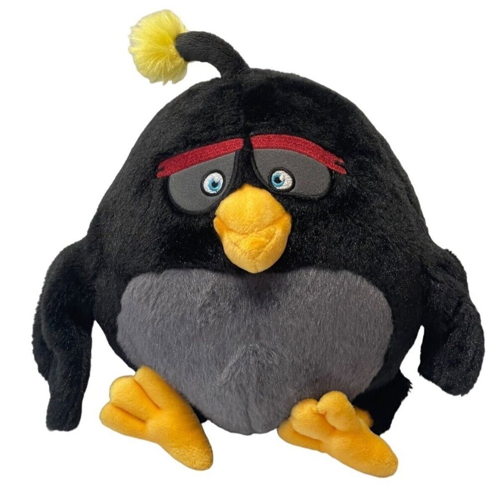 Angry Birds Plush Black Bomb Bird with Feet  2016